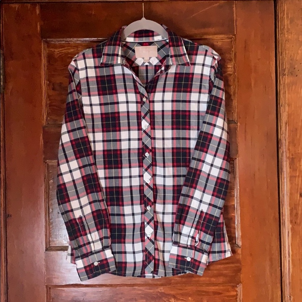 Banana Republic Long Sleeve Plaid Shirt - Picture 1 of 7